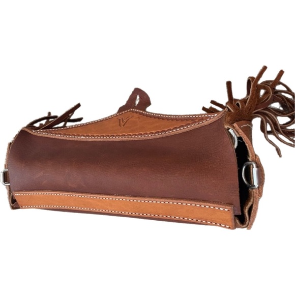 Custom Handmade Cowhide Fringe Purse - Picture 12 of 14